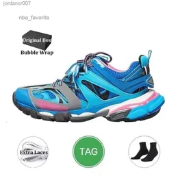 Track 3 WITH LED Shoe 3.0 Track 3 Casual Shoes Mens Womens Sneakers Triple s Black Pink Tracks WITH LED Runners Leather Walking Sneakers Train