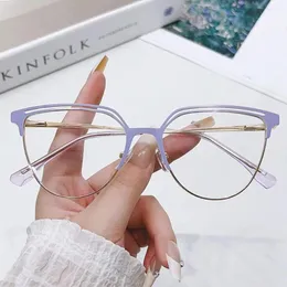 نظارة شمسية مربعة إطار زرقاء الضوء يمنع نظارات النظارات البصرية نظارات حماية العين بالكمبيوتر المحمولة