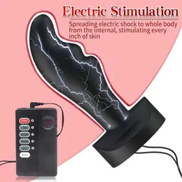 Altri oggetti di bellezza per la salute Impatto elettrico Plug anale anale hip e-stim massaggio prostatato diffusore stimolatore vaginale giocattolo per adulti prodotti Q240430