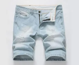 Männer Jeans 2017 Sommer Casual Men Jeans Shorts Loch Hochwertige Modeknielänge Ripped Jean for Men Marke Hosen Shorts5762007