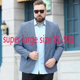 Herrenanzüge Ankunft Fashion Suepr Große Männer LOSSEN MASTE CLASSIGE EINZLEINE BREABED Blazer Plus Size XL-6XL7XL 8xl 9xl