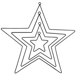 Декоративные цветы звезда в форме венок кольцо DIY Поддержка железная гирлянда рамки 10/40 см орнамент ловца ручной работы ручной работы