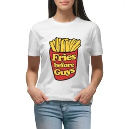 Kadın Polos Fries Erkeklerden Önce T-Shirt Üstleri Kadın Giysileri Kırpılmış Tişörtler Kadınlar İçin