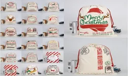 NATALE SANTA SACKS MONOGRAMMABILE COLAUS CANDY BASSE CANDARE CANVAS CANVAS BASSO DI CATONO PARTICA PER CASA DI RAGGIA PRESO DELLA PARTY CHRIS4937406