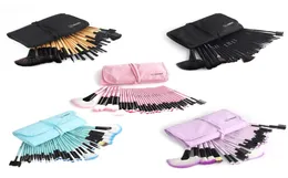 32pcs Make -up -Pinsel Set Professionelles Kosmetikbürste Augenbrauenfundament Schatten Kabuki Make -up -Werkzeuge Kits Beutel Bag7218067