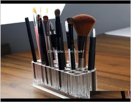 Boxes Bins Housekeeping Organization Garden Drop Delivery 2021 Acrylic 26 Holes Cosmetic Lipstick Brushes Holder Display Shelf H7989890