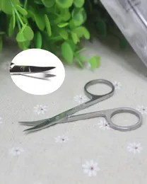 1PC Curved Cuticle Eyebrow Scissors Sharp Head Cutting Manicure Pedicure Stainless Steel Brow Beauty Makeup Nail Tool Dead Skin Re5076893