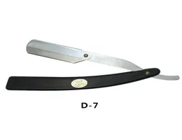 2017 SZS Black Steel Traditionell halsskuren rakning Straight Blade Razor6615695