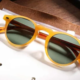 الرجال نساء 45 مم 47 مم 2SIZE OV 5186 نظارة شمسية خمر مستقطبة OV5186 RETRO GREGORY PECK SUN SNESESE