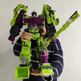 6 em 1 NBK 42cm Devastator Transformação de brinquedos KO Robot Combinação de carros Ação Figura Figura Modelo do liquidificador Kid No Box 240420