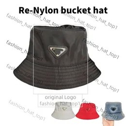 Pra Hat Re Nylon Bucket Hut 2024 Klassischer Designer P gleicher Stil Bucket Hut High -Version Caps Herren und Frauen mit großem Rand Hut