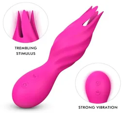 Estímulo trêmulo Vibrador forte para vibradores de massageador de mamilo para mulheres Aumentar brinquedos sexuais adultos Mulheres masturbador5920105