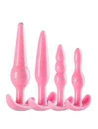 4PCSSET Zabawki anal wtyczki odbytu Dildo Produkty dla dorosłych dla kobiet i mężczyzn Plug1777519
