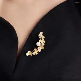 Broszki Kreatywne złoto kolor broch broch dla kobiet mody owad metalowy płaszcz płaszcz szalik akcesoria biżuteria