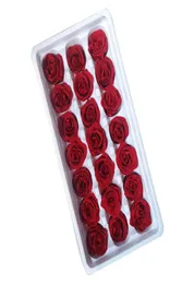 Красная розовая вечная роза Реальная консервированная роза Цветок с подарочной коробкой для матери или валентинка.