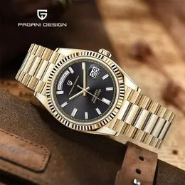 Pagani Design DD36 Mens Watch Top Luxury Mechanical Automatic Watch for Men ST16 Sapphire Gold Writatch Стальные водонепроницаемые 240429