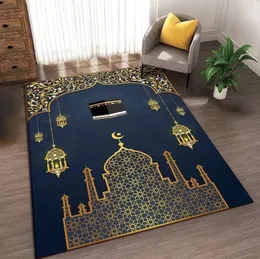 Молитвенный коврик Исламизм Рамадан Украшение комнаты Большой размер ковры для живой мусульманской церкви нельзя мягкий пол коврик 240424
