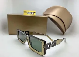 2022 Design Solglasögon för 007 kvinnor Popular Fashion Sun Glasses UV Protection Big Connection Lens Frameless Top Quality Come Wit3010153