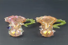 37 -дюймовые пчелиные ручные трубы Огровая сухой трава табачная труба с 3D -цветным рисунком соты на трещины 80G7502072