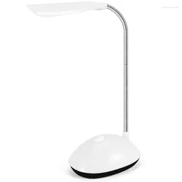 Promozione delle lampade da tavolo!Lampada a led leggera Lampada a led 360 gradi Protezione per gli occhi rotanti per bambini Lettura per casa bianco