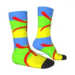 Herren Socken Designer Flagge Männer Frauen Crew Socken Unisex süße Berber -Sockeln Klassische Meias Stolze Frühlings Sommer Herbst Winterkleid