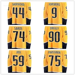 Nashville Maglie di hockey personalizzata 8 Cody Glass 17 Mark Jankowski 59 Roman Josi 32 Kevin Lankinen 3 Jeremy Lauzon 82 Novak 14 Gustav Nyquist