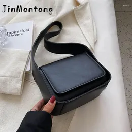 Evening Bags Jin Mantang Mini Leather Cute Solid Color Armpit 2024 Simple Designer Handbag Lady Shoulder Underarm Side Bag Hand