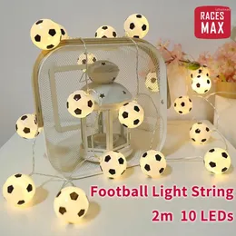 Night Lights Football LED Light String Soccer Ball Bar Creative Bar KTV Birthday Birthday Decorative Battery Box Fonte de alimentação