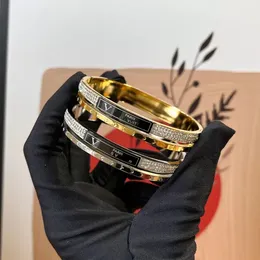 braccialetti classici Donne Bangle di design di lusso Gioielli Crystal 18K Gold Oro Plorato Sier Americato Sier Plorato Am