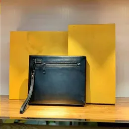 Louls vutt novo homem bolsa de couro machos bolsa de couro macio garras de envelope de clipe pego lazer saco de mão masculino barato zíper bolsa de embreagem jjmf