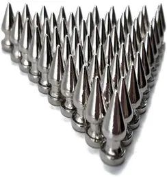 Tsunshine Components 12MM Silver Color Alloy Metal Tree Punk Spikes and Studs Metallic ScrewBack for DIY Leathercraft Jewelry Ma9055789