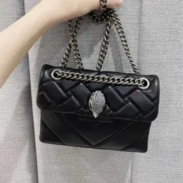 Kurt Geiger Heart على شكل قلب حقيبة يدوية حقيبة فاخرة جلدية London London Man Mini Counter Bag Metal Sign Pochette Clutch Tote Crossbody Chain الأكياس S10