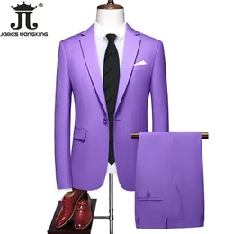 M6XL 19 Colors Blazer Pants Luxury Bantique Boutique Boutique Solid Color Mens Suit Suction Suit Groom Groom Groom 240430