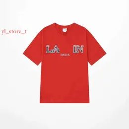 Brand Mens T-Shirts Designer Luxury Lanvins Classic Tast Lettera Stampato Shirt Laven Street LaveinahSight Matter Modello Magliette Cotton Tees Sliet 2643