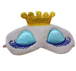 1pc Princess Crown Eyes Cute Cover Eyeshade EyePatch Viaggio per dormire Maschera per occhi bendati Maschera portatile Pinkblue Color6210880