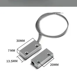 Ny metallmagnetisk dörrsensor Kontaktomkopplare för slutardörrfönsterport GSM Alarmåtkomst Kontroll System för slutardörromkopplare