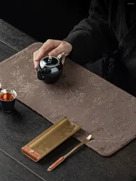 Te servetter gamla material xiangyun garn små säten retro torr häll matta tyg bord silke vatten absorption handduk termisk isolering