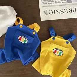 Vestido de cachorro moda verão bloqueio fofo de cor casual portador de animais de estimação filhote de cachorro pântano pântanos de macacão de macacão