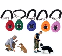 Dog Training Clicker with Adjustable Wrist Strap Dogs Click Trainer Aid Sound Key for Behavioral Training3883296l2987043