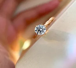 S925 Silver Charm Punk Band Ring med en diamant för kvinnor Bröllopsmycken gåva i två färger pläterade har speciell stil PS89096830630