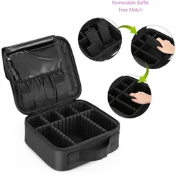 Högkvalitativ sminkfodral varumärke Kosmetisk väska för kvinnors bärbar kvinna Make Up Storage Box Nail Tool Super Cases Bag 240430