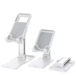 Ny skrivbord surfplatta telefonhållare för iPhone iPad Desktop Mobiltelefonstativ Support Justerbar metallinfällbar innehavare konsol