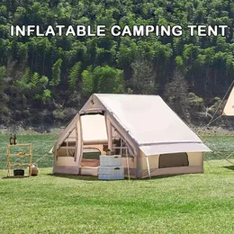 Inflatable Roof Tent Waterproof Inflation Larger Outdoor Luxury Camping el 5-8 People Portable Family Party 240422