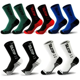 5 par Nonslip Soccer Socks Men Kvinnor Fotbollsstrumpor Basket Tennis Utomhus Sport Mid Calf Cycling Rugby 240430