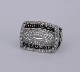 2015 Year USA Size 8 To 14 Factory Whole Silver Fantasy Football Ring With Wooden Display Box For Fans Coll4199945