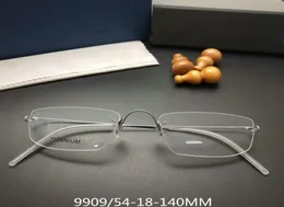 Frame di occhiali senza piede multiplo fatto a mano unisex titanio UltraLight HRX PROGETTI PRESCRIZIONE DESIGNO NOSCREW Fullset Case7865853