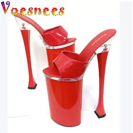 Kapcie Voesnees 2024 Summer Women Night Club Super High Heels Women Sandals Walking Show Platformy Platforme Stiletto Buty