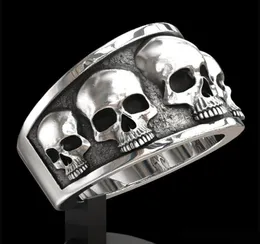 Whole Men039s Rings Fashion Stainless Steel Skull Band Ring Hip Hop Punk Gothic Engagement Jewelry Rings Size 613 for men8733705