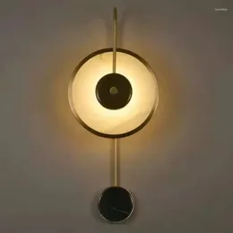 Lampa ścienna nowoczesne marmur kreatywny salon jadalnia światła sypialnia tło nocne tkanina nordycka domowa oświetlenie led led oświetlenie