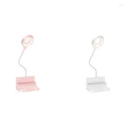 Lâmpadas de mesa Lâmpada de mesa de mesa LED GOOSENCECK 3 MODOS COLOR